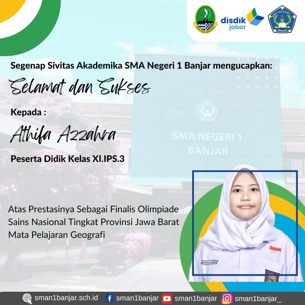 Juara 1 OSNK Geografi Tingkat Kota Banjar